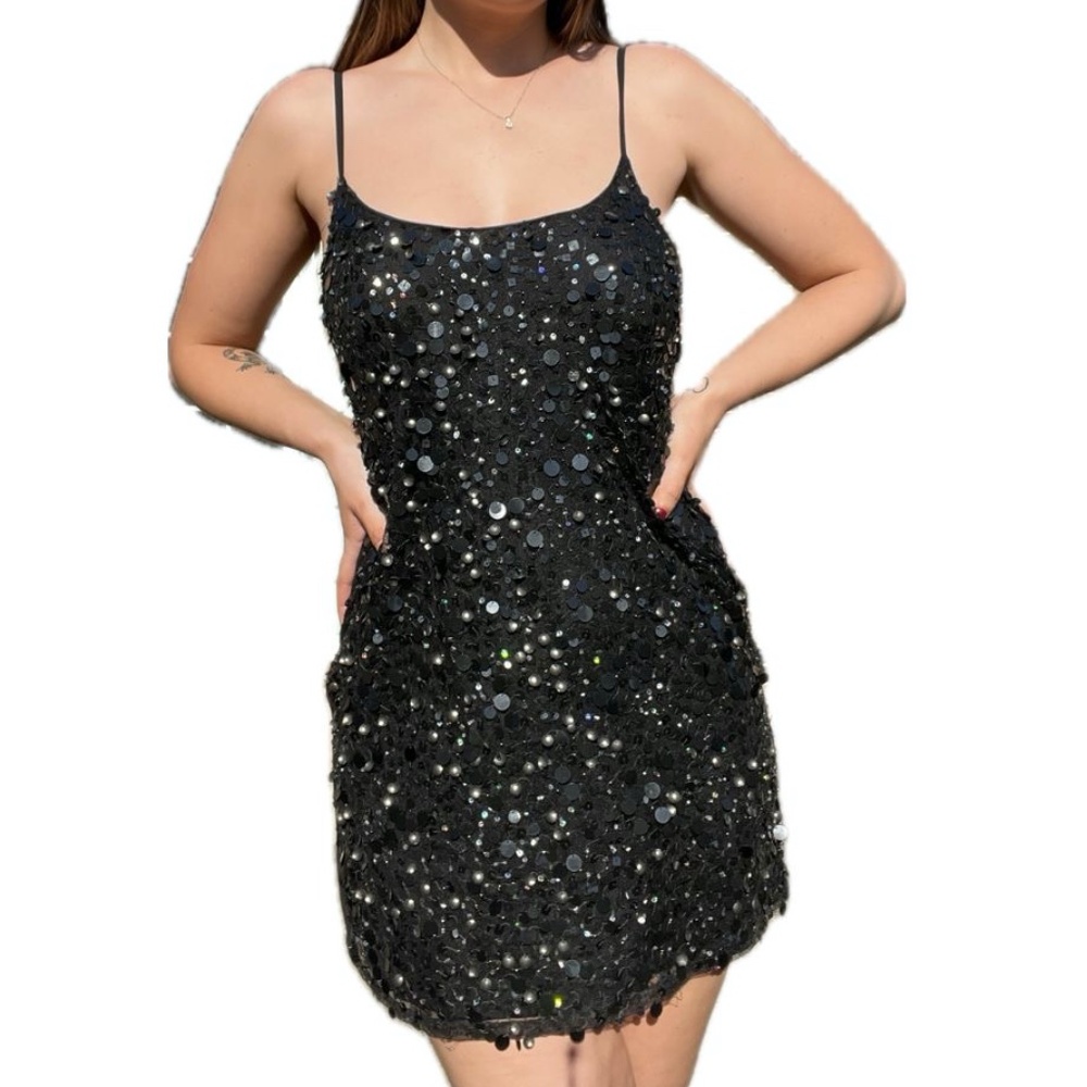🖤Black Sequin front MM Couture by Miss Me Mini Dress🖤